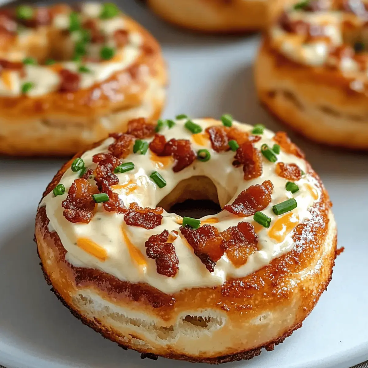 Bacon Cream Cheese Bagels