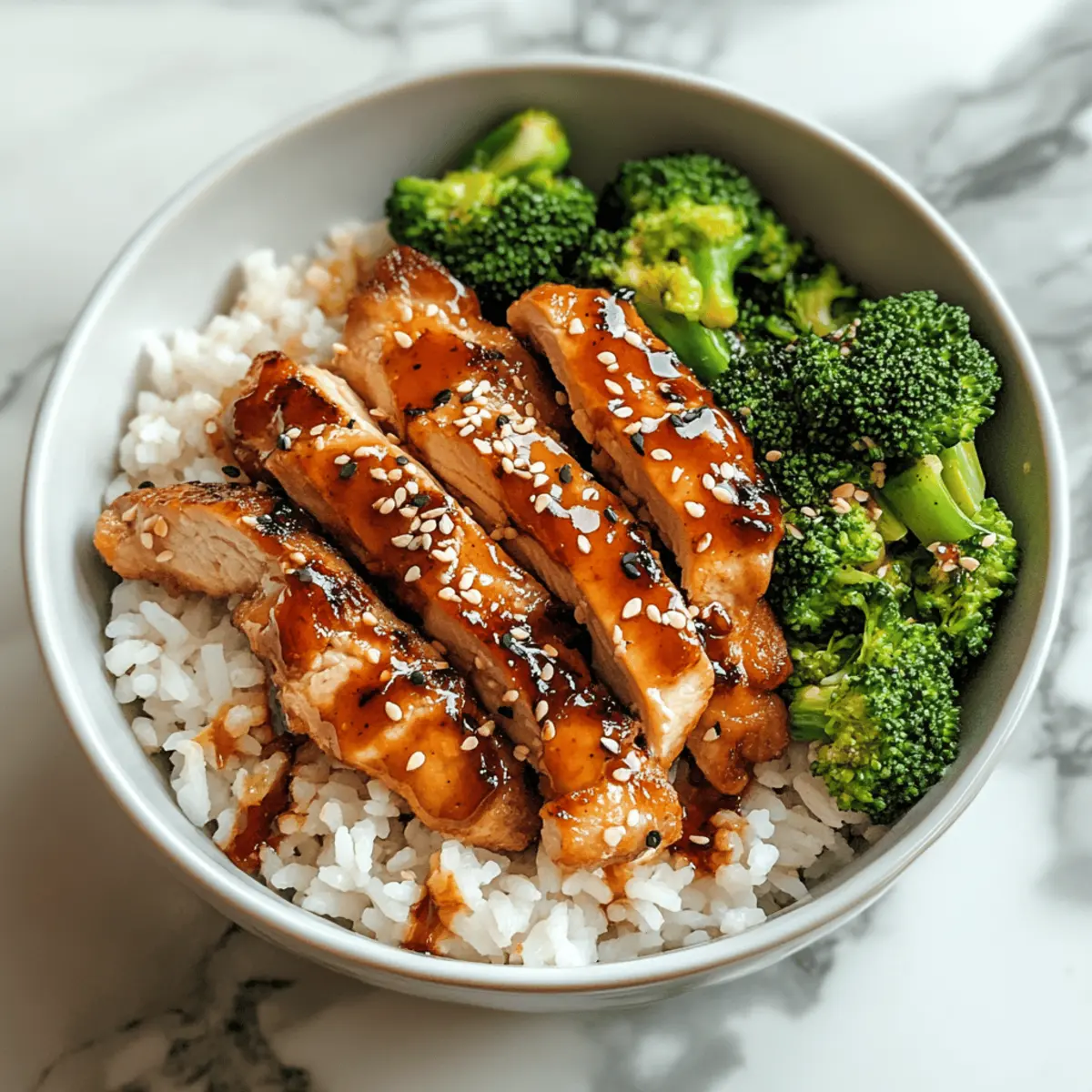 Sticky Chicken Bowls