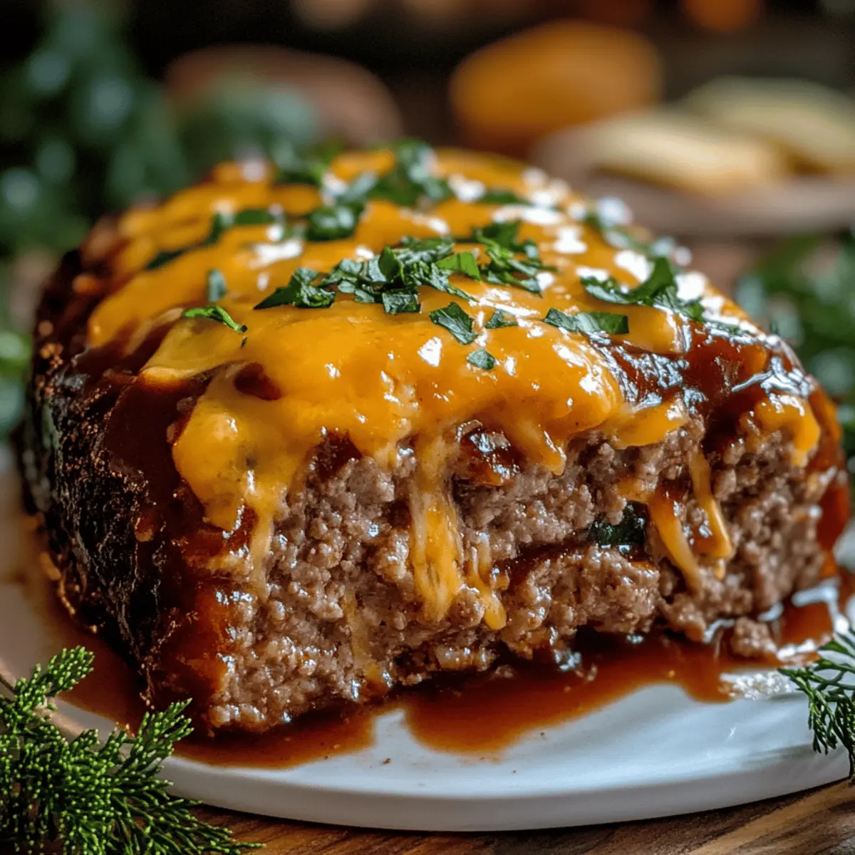 BBQ Cheddar Meatloaf Recipe