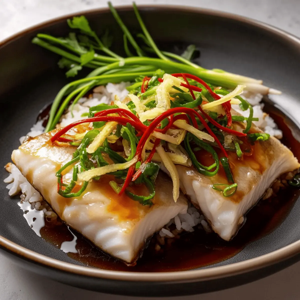 Steamed Soy & Ginger Fish