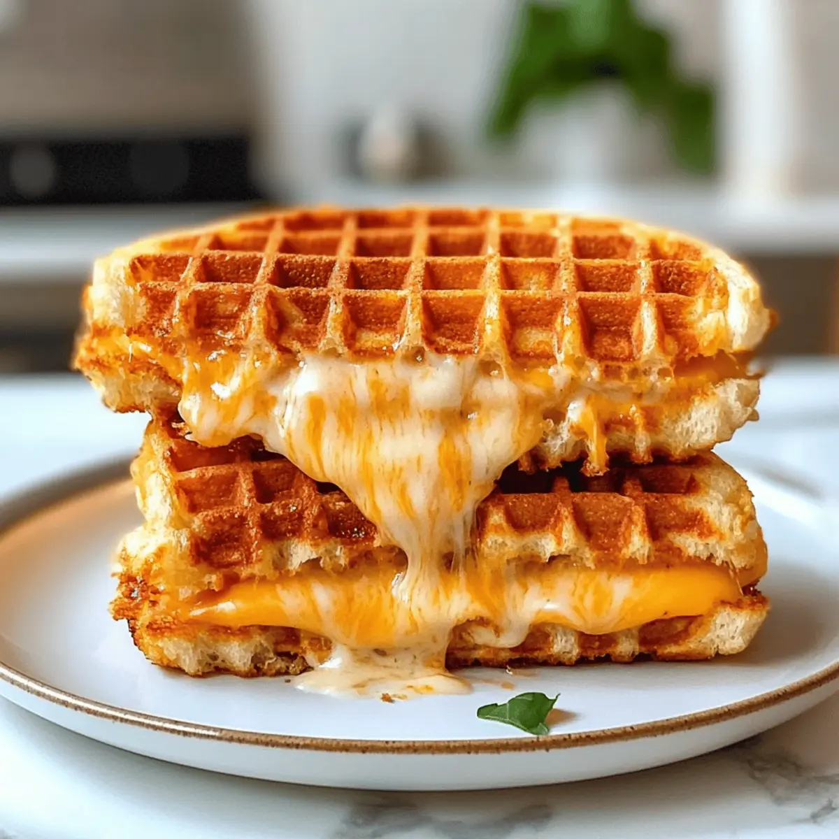 Low Carb Grilled Cheese Chaffle