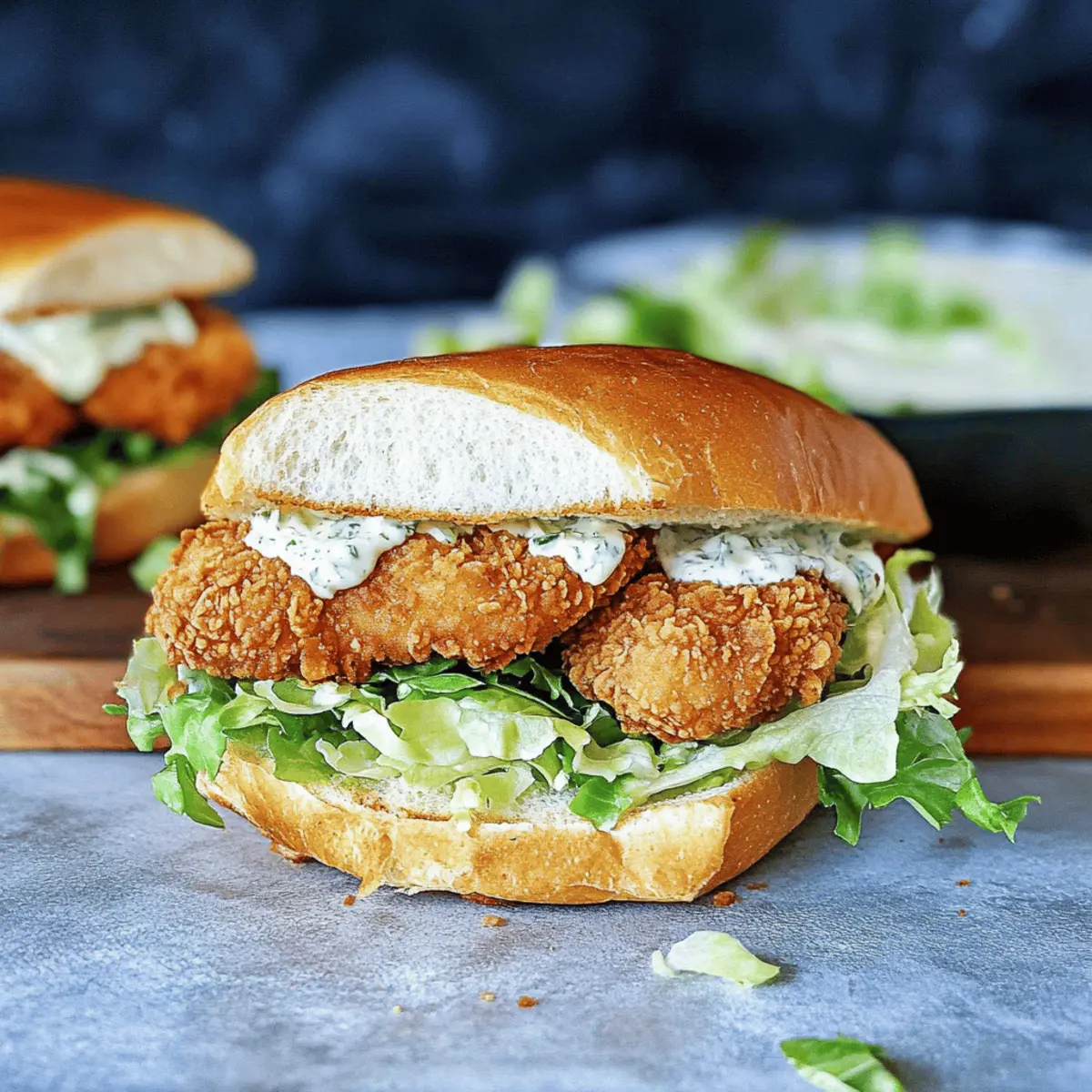 Crispy Chicken Caesar Sandwich