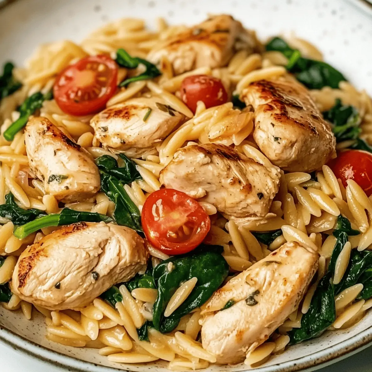 High Protein Chicken Orzo