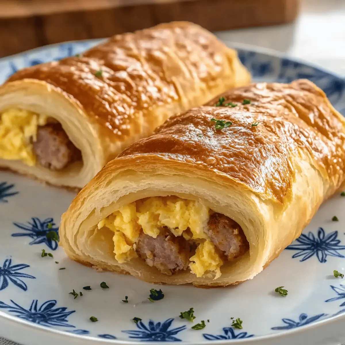 Sausage Egg Roll-Ups