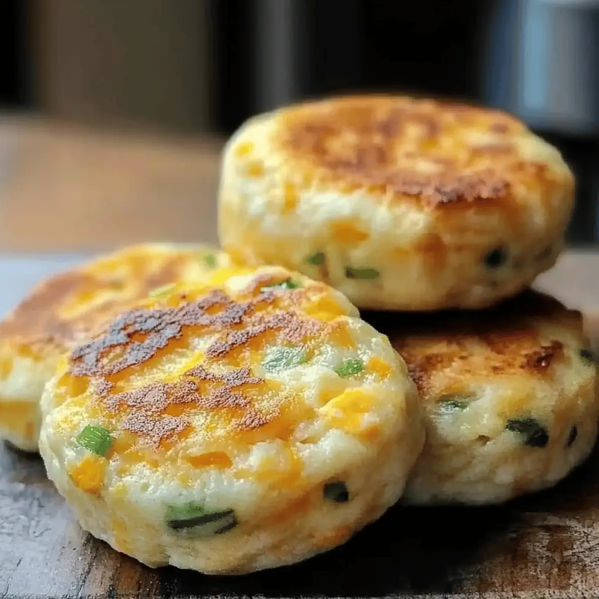 Cheddar Scallion English Muffins