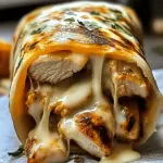 Cheesy Garlic Chicken Wraps