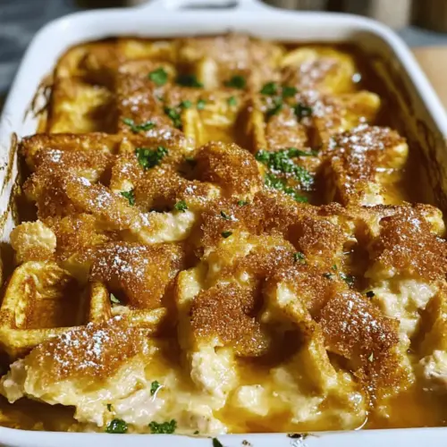 Chicken and Waffle Casserole