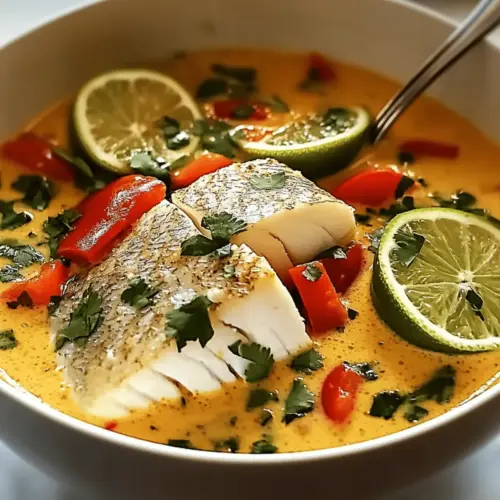 Coconut Lime Fish Soup