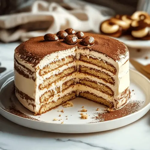 Tiramisu Layer Cake