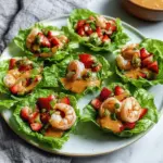 Strawberry Shrimp Lettuce Cups
