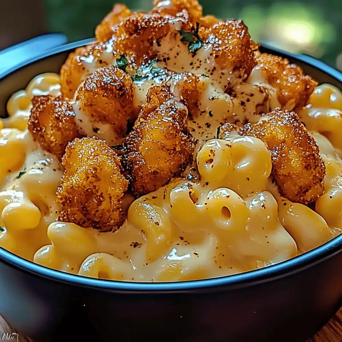 Creamy Honey Pepper Chicken Mac and Cheese Delight