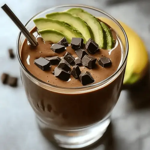 Indulgent Chocolate Avocado Smoothie