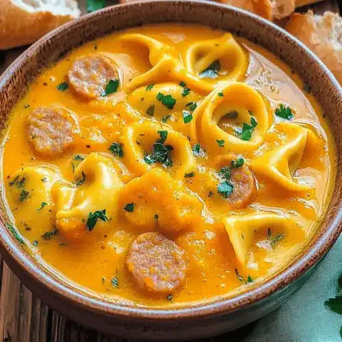 Butternut Squash Sausage Tortellini Soup