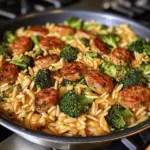 Chicken Sausage Broccoli Orzo
