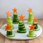 Easy Cucumber Christmas Trees