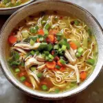 Ginger Garlic Chicken Noodle Soup
