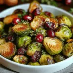 Glazed Brussels Sprouts with Cranberries