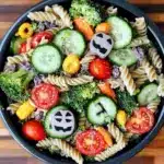Healthy Halloween Pasta Salad