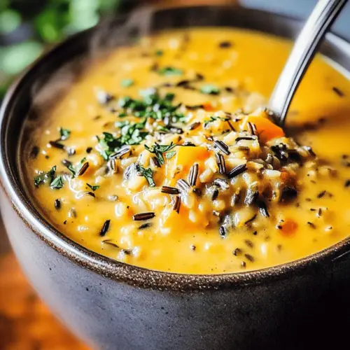 Vegan Pumpkin Wild Rice Soup