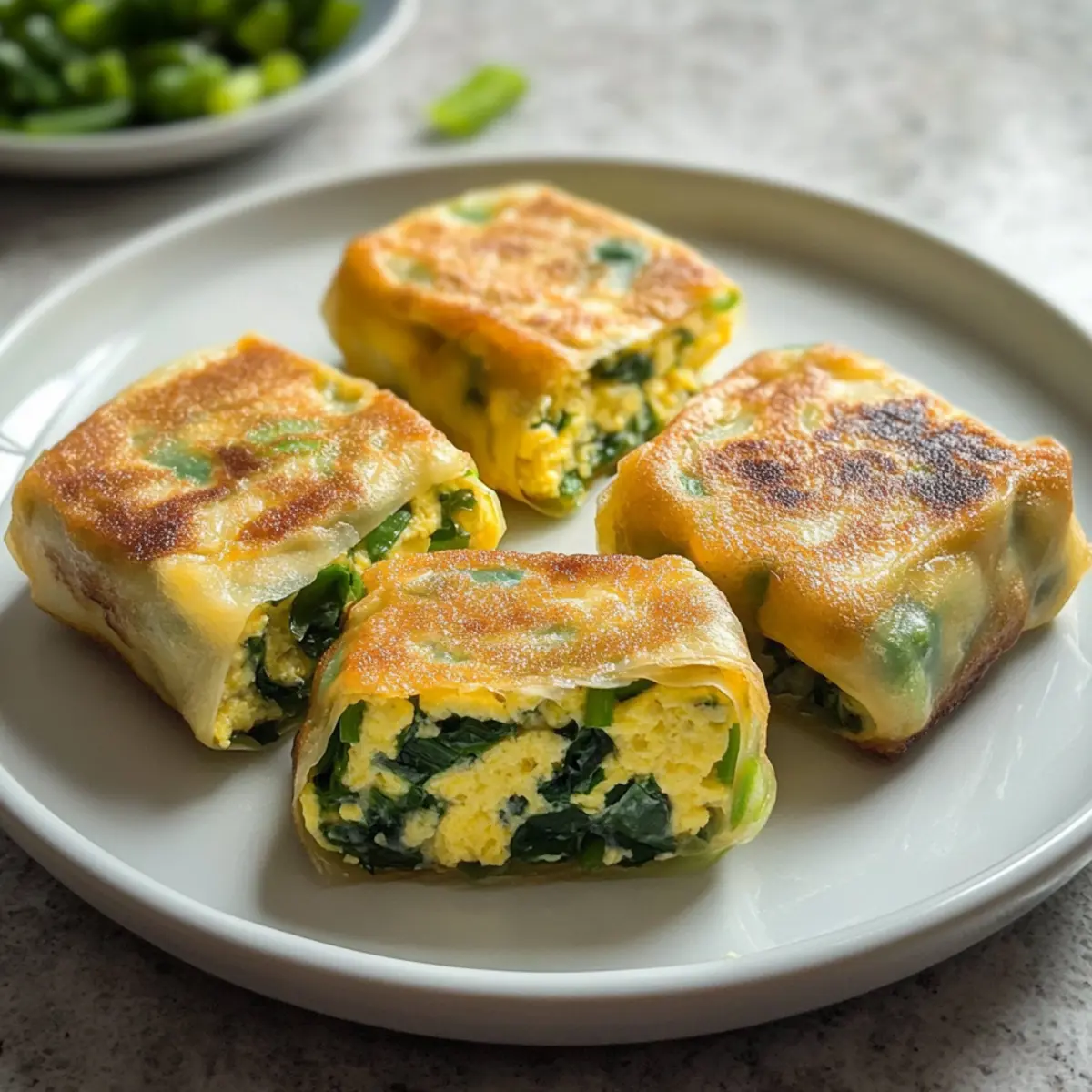 Crispy Rice Paper Egg Wraps