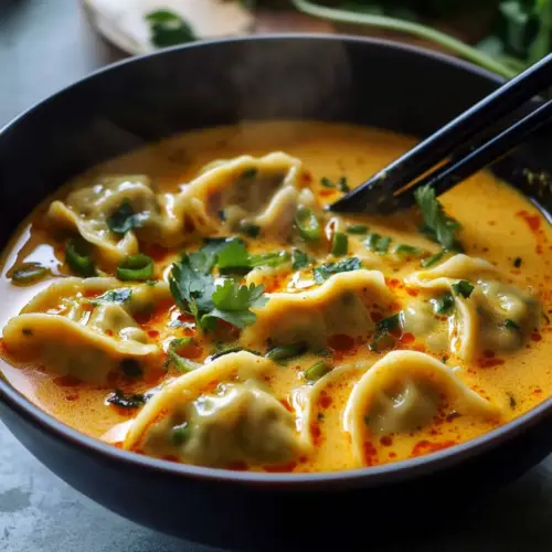 Coconut Curry Soup with Dumplings