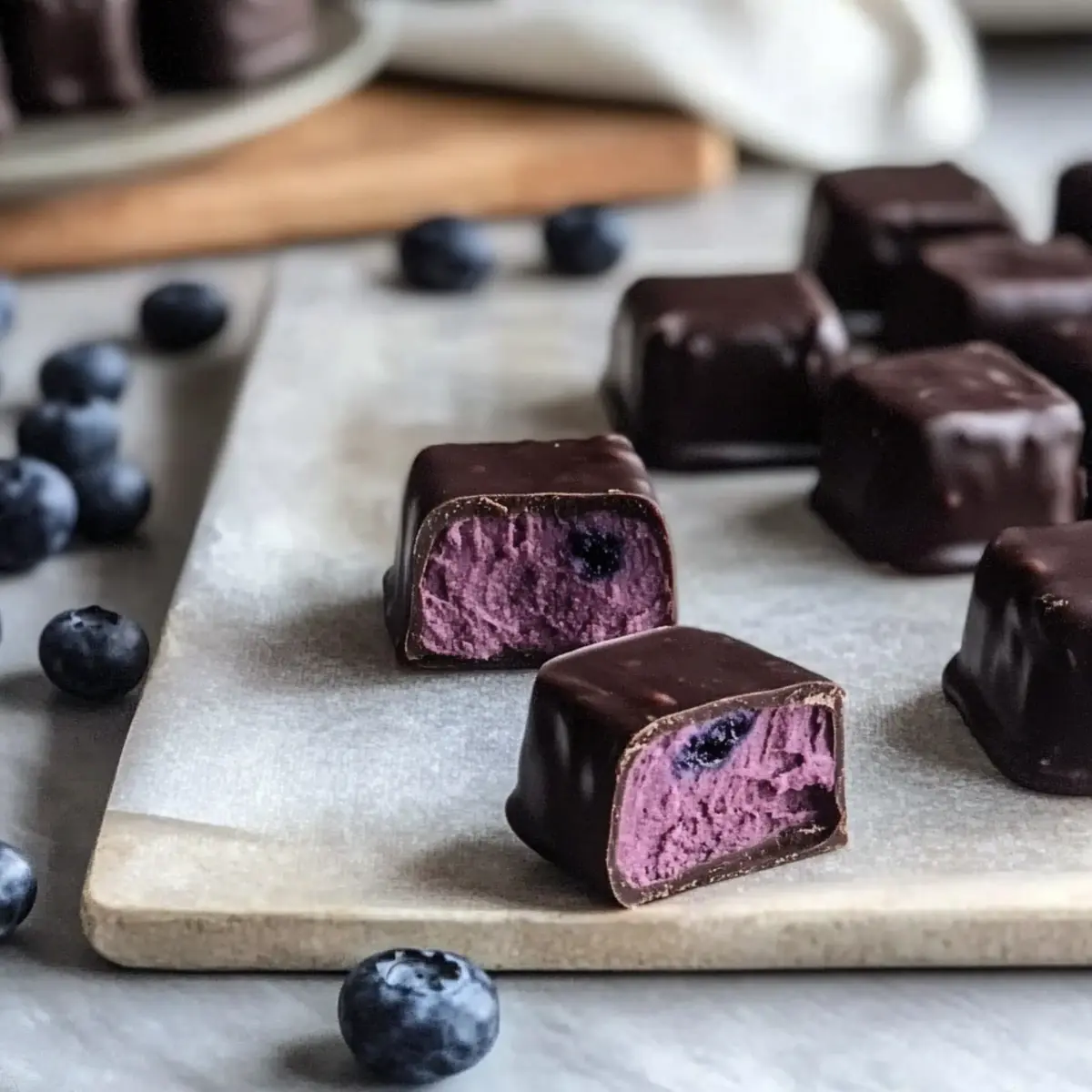 Blueberry Buttercream Chocolates