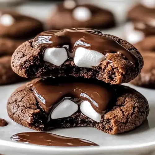 Marshmallow Hot Cocoa Surprise Cookies