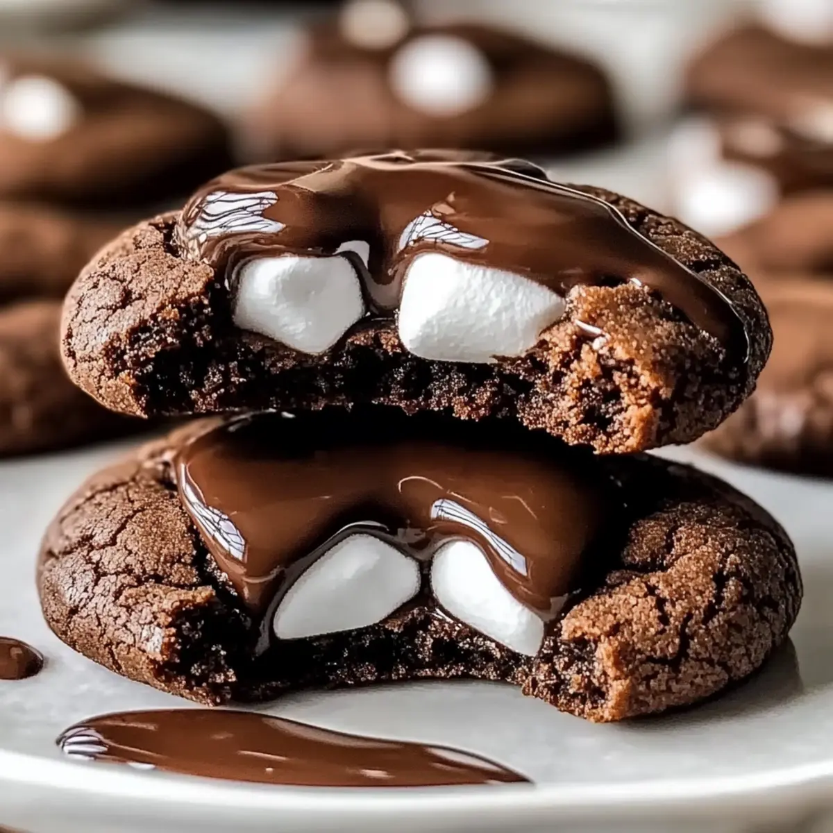Marshmallow Hot Cocoa Surprise Cookies