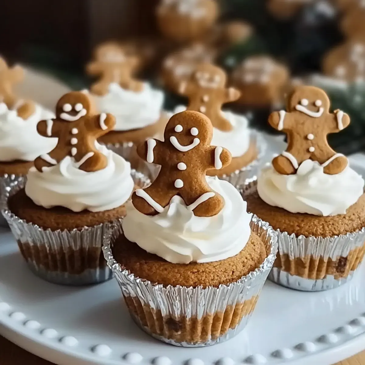 No-Bake Gingerbread Cheesecake Cups