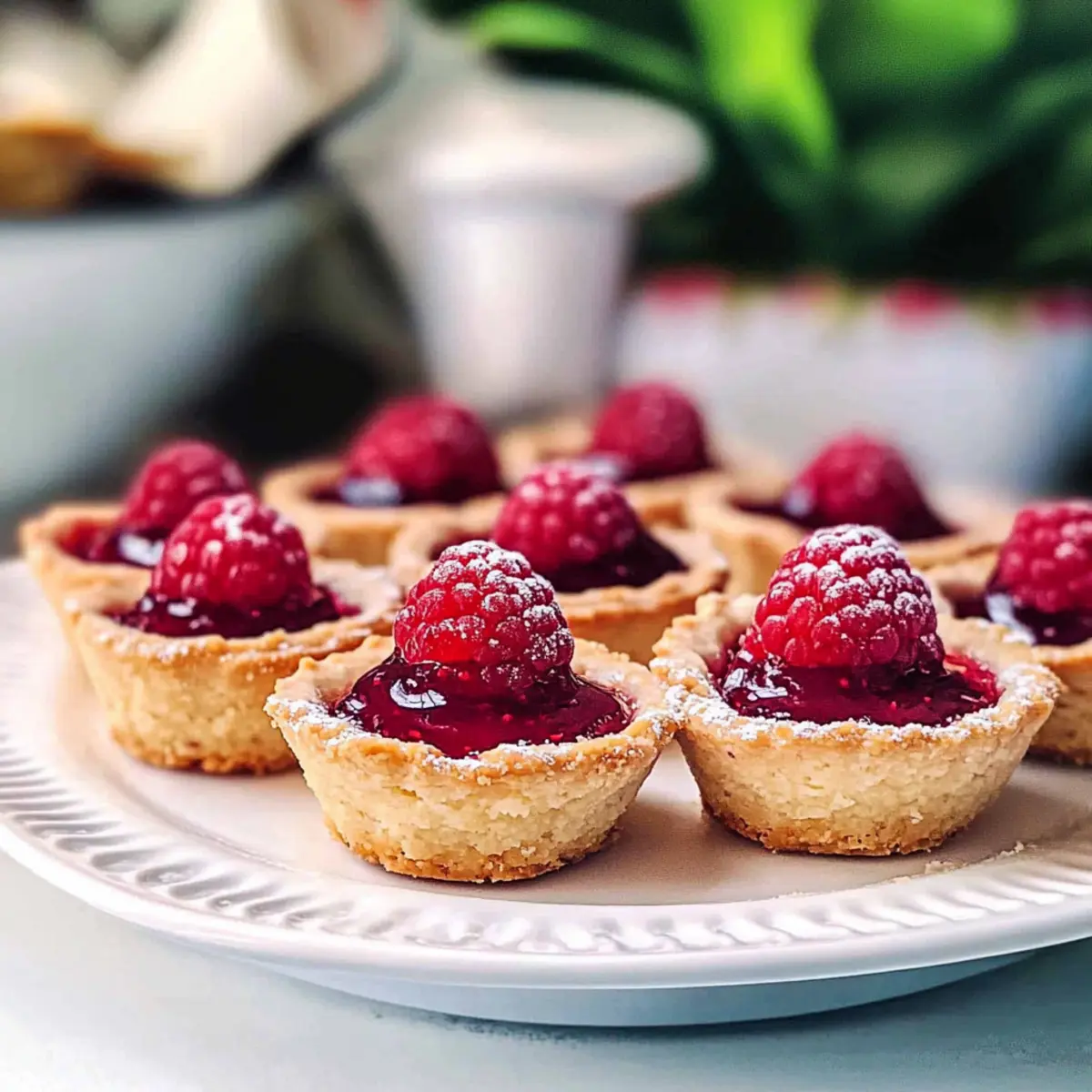 Raspberry Jam Shortbread Tarts
