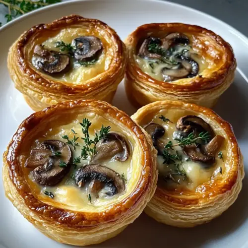 Mini Mushroom and Gruyère Pot Pies with Thyme