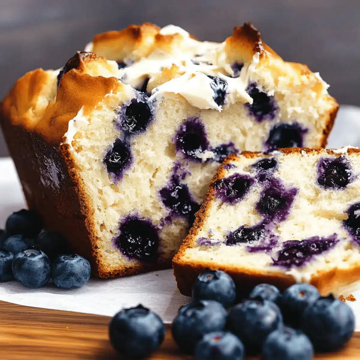 Blueberry Cream Cheese Bread
