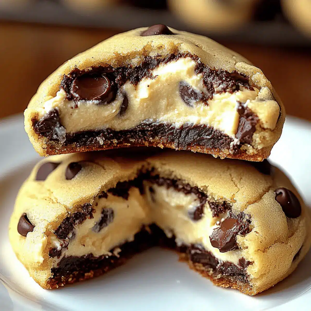 Cheesecake Stuffed Chocolate Chip Cookies