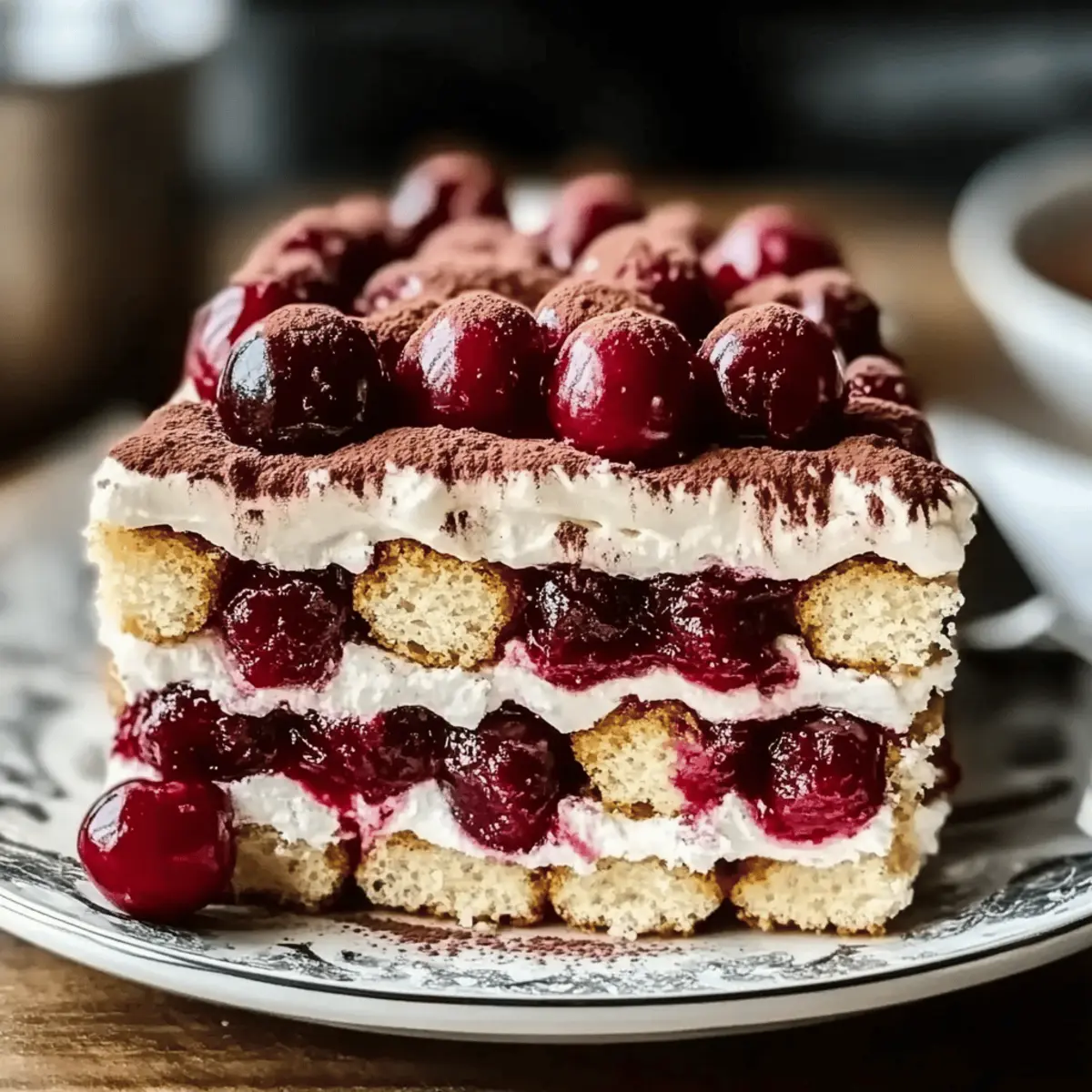 Cherry Amaretto Tiramisu
