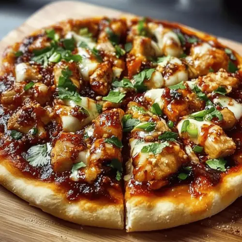 Chili Garlic Chicken Pizza