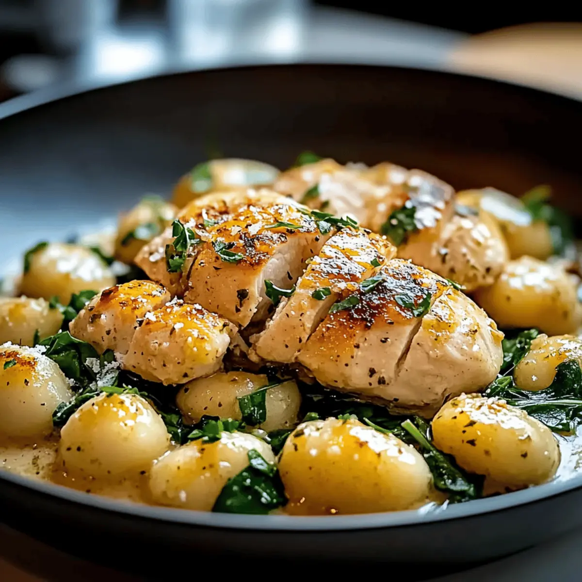 Creamy Garlic Chicken Gnocchi Skillet