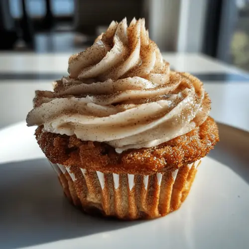 Moist Apple Cupcakes with Cinnamon Buttercream