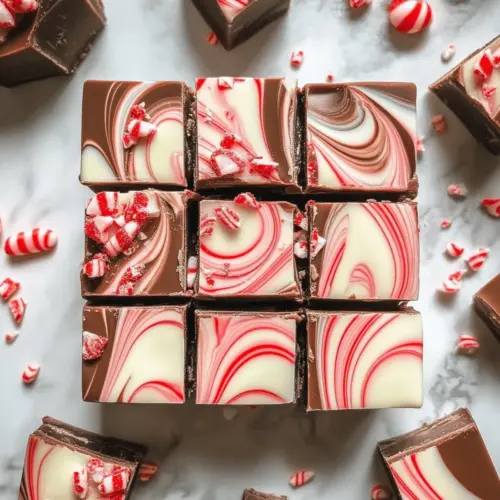 Peppermint Swirl Fudge
