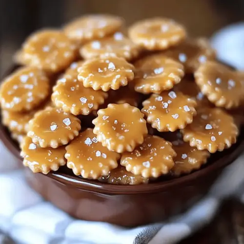 Salted Caramel Cracker Bites