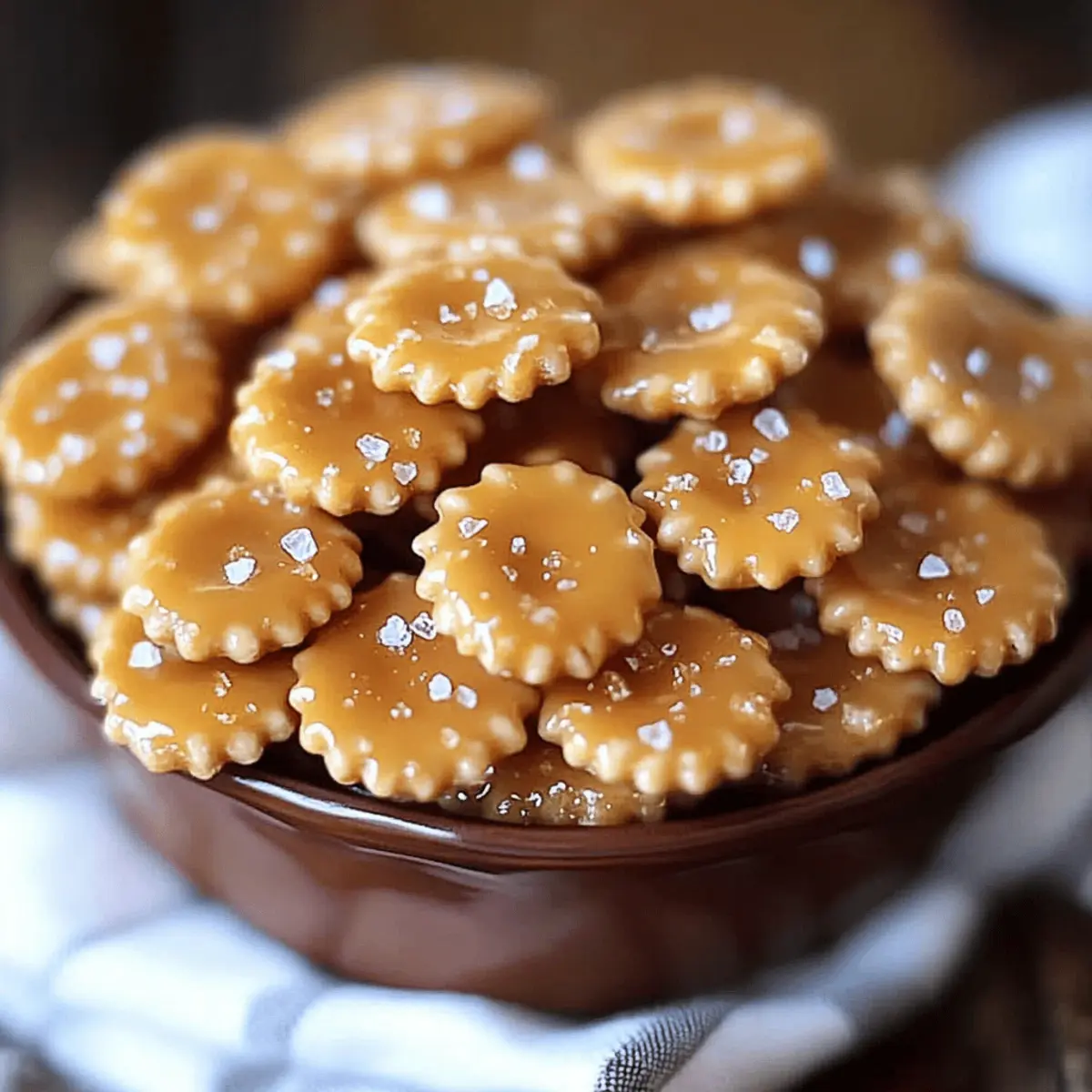 Salted Caramel Cracker Bites