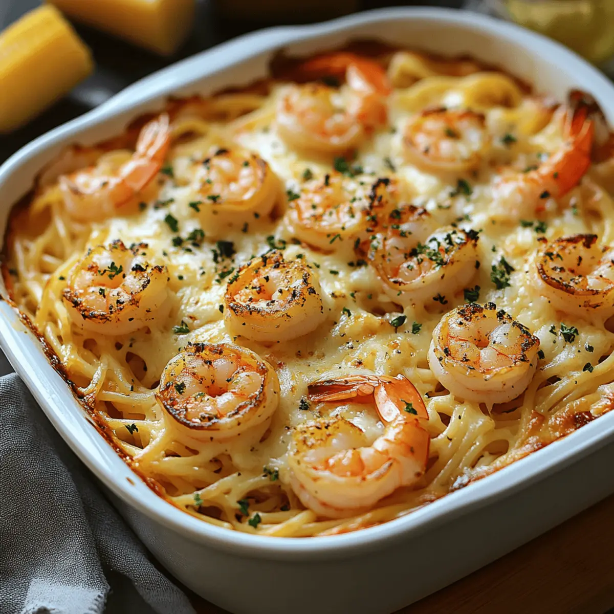 Shirmp Scampi Pasta Bake