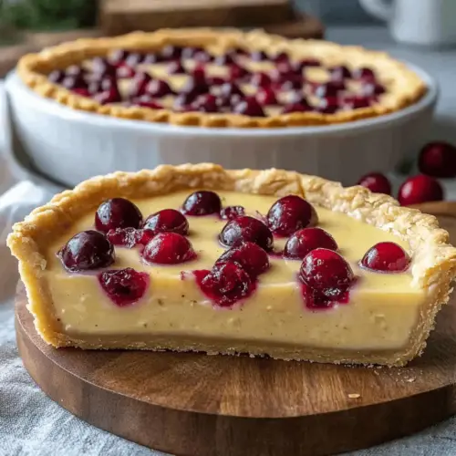 cranberry custard pie – Tart