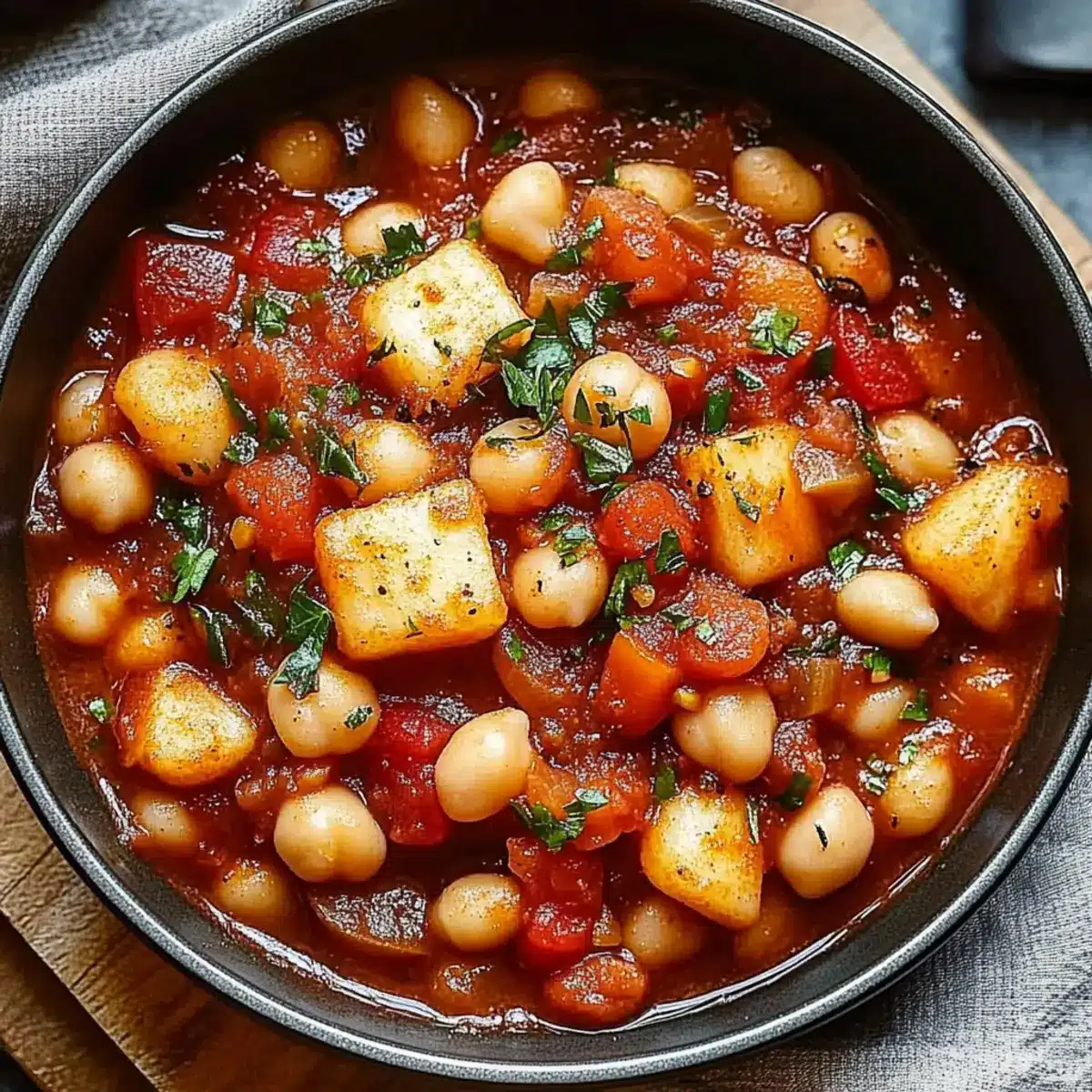 Bean & Halloumi Stew