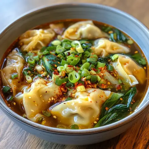 Deconstructed Wonton Soup