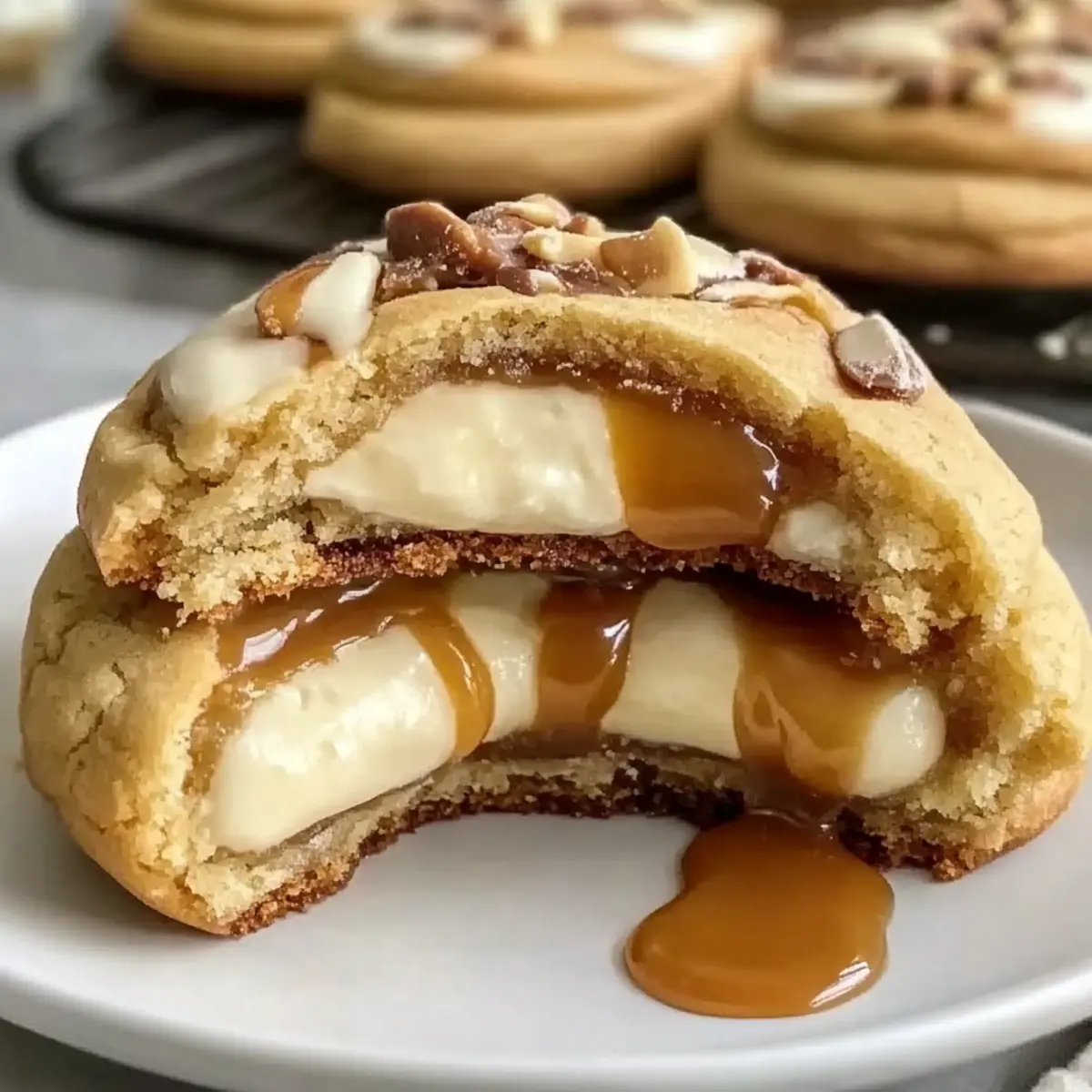 Caramel Cheesecake Cookies