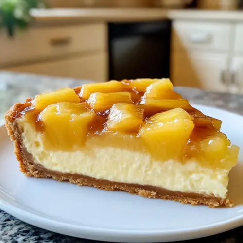 Pineapple Upside-Down Cheesecake