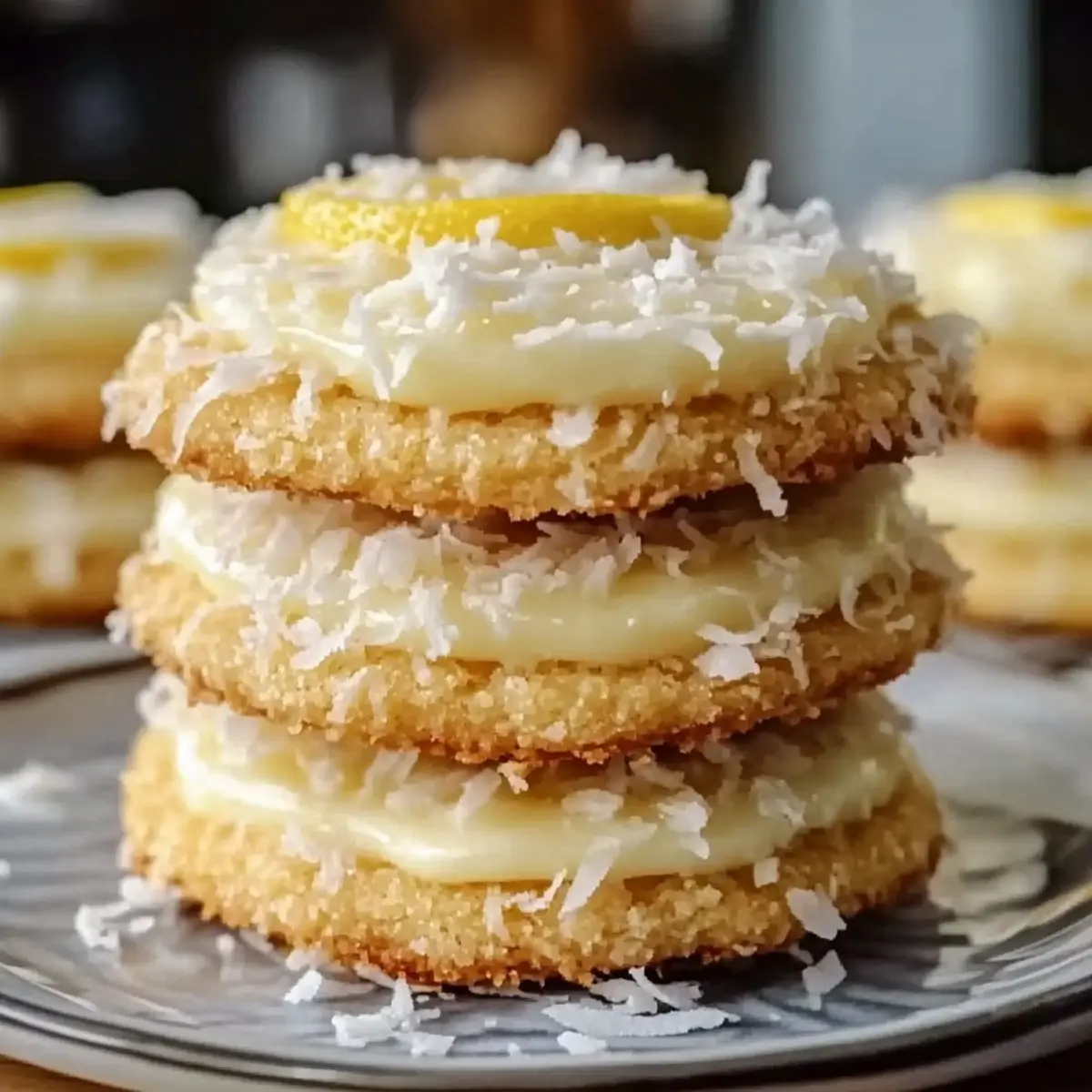 Lemon Coconut Cheesecake Cookies
