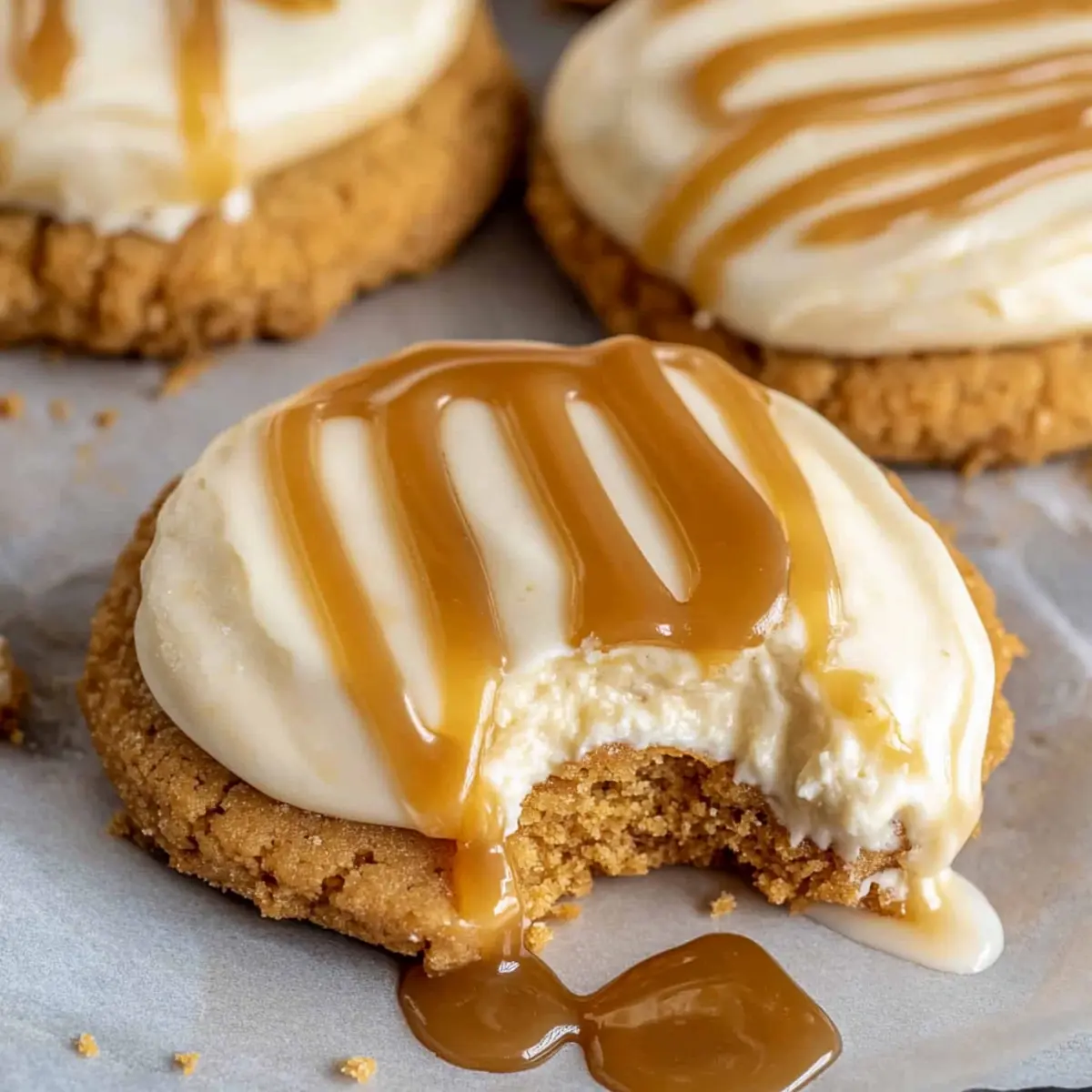 Crumbl Salted Caramel Cheesecake Cookies