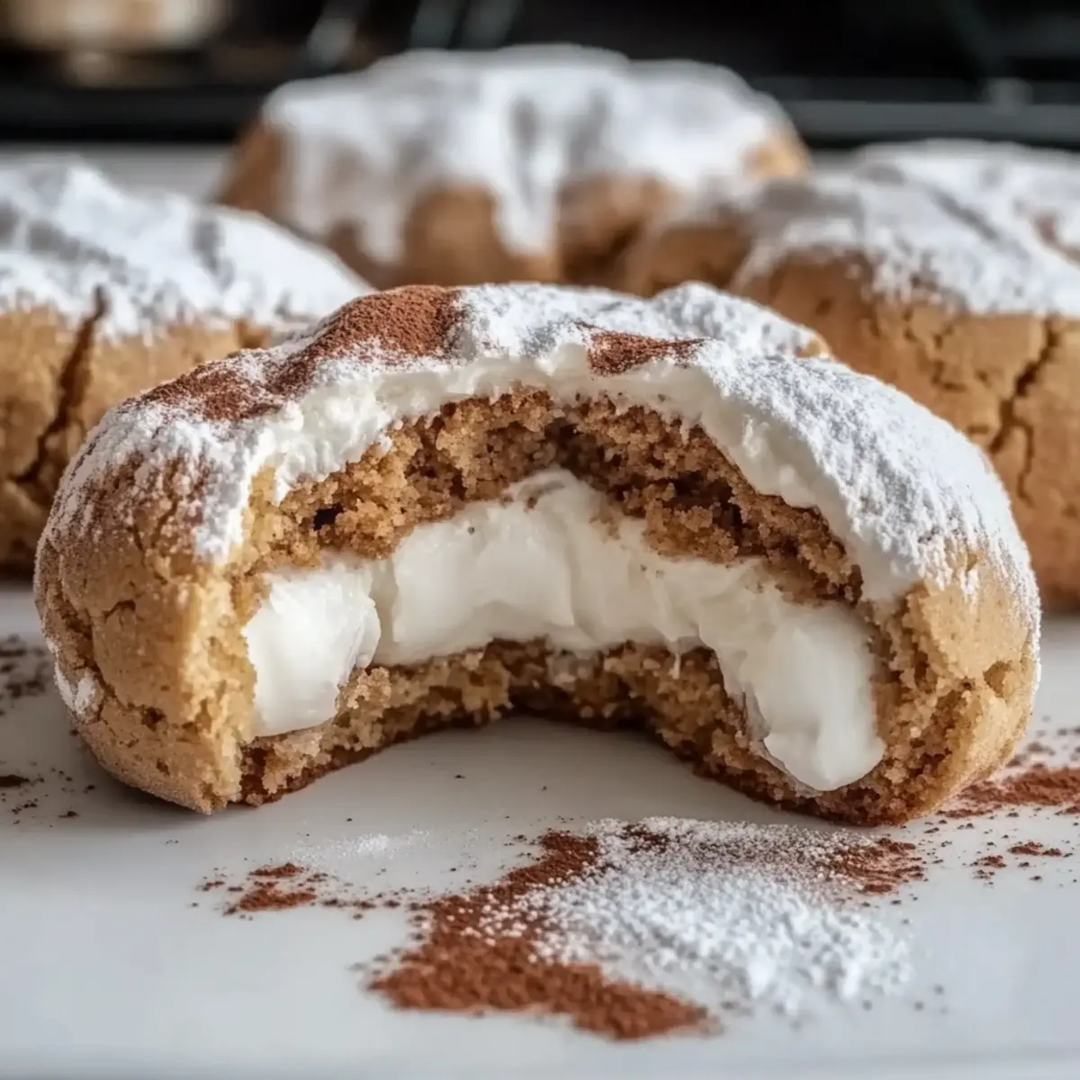 Tiramisu Crinkle Cookies