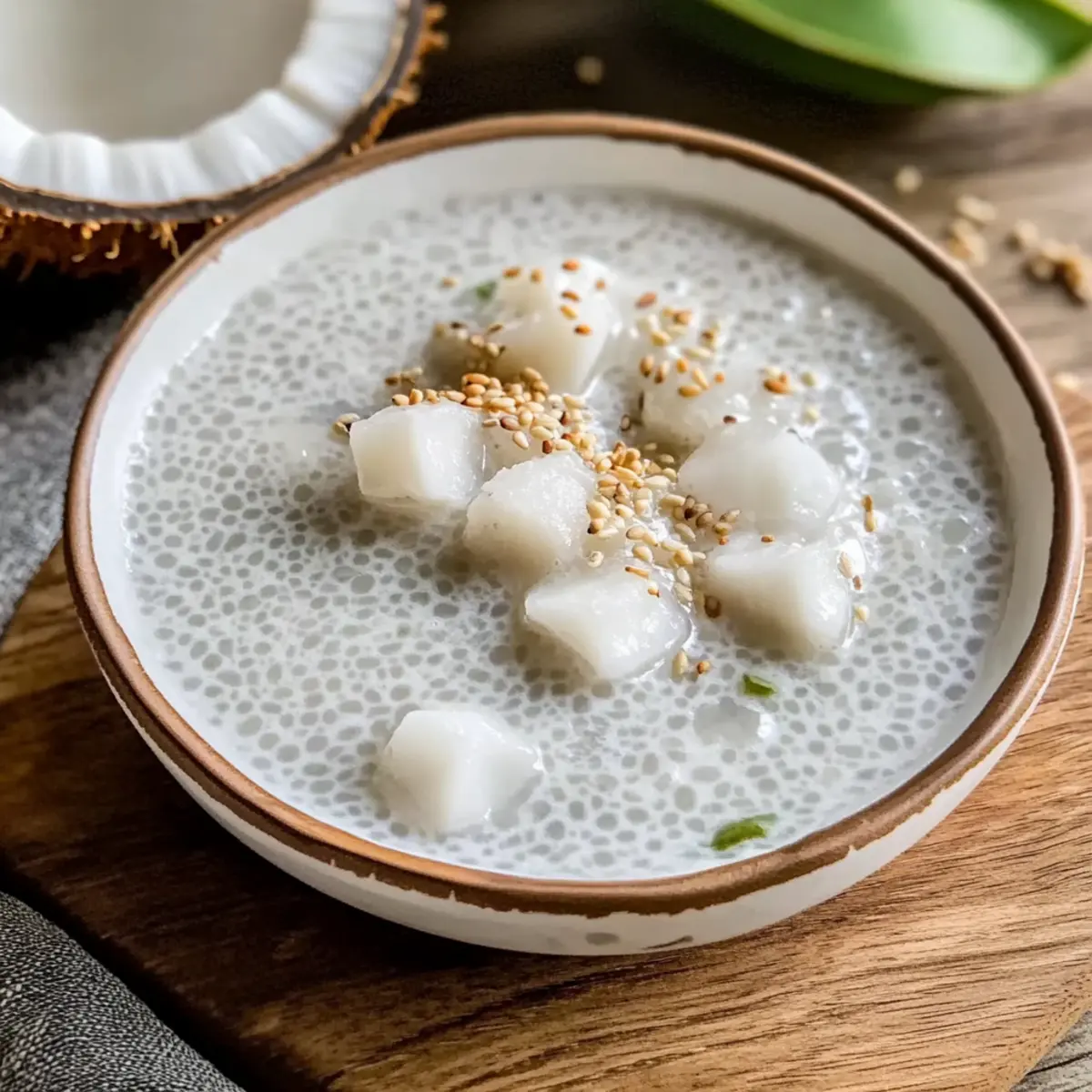 Thai Coconut Sago Pudding